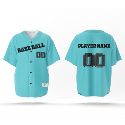 Custom Baseball Jersey - Solid Color Design - Personalized Gear