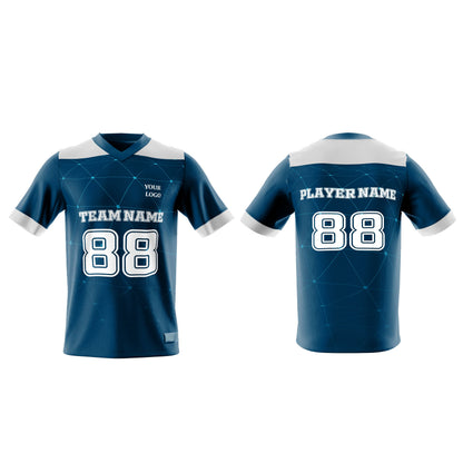 Custom American Football Jersey - Geo Design - Personalized Jersey