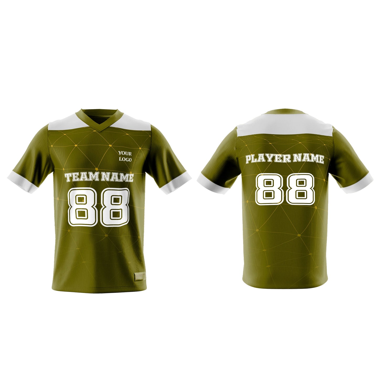 Custom American Football Jersey - Geo Design - Personalized Jersey