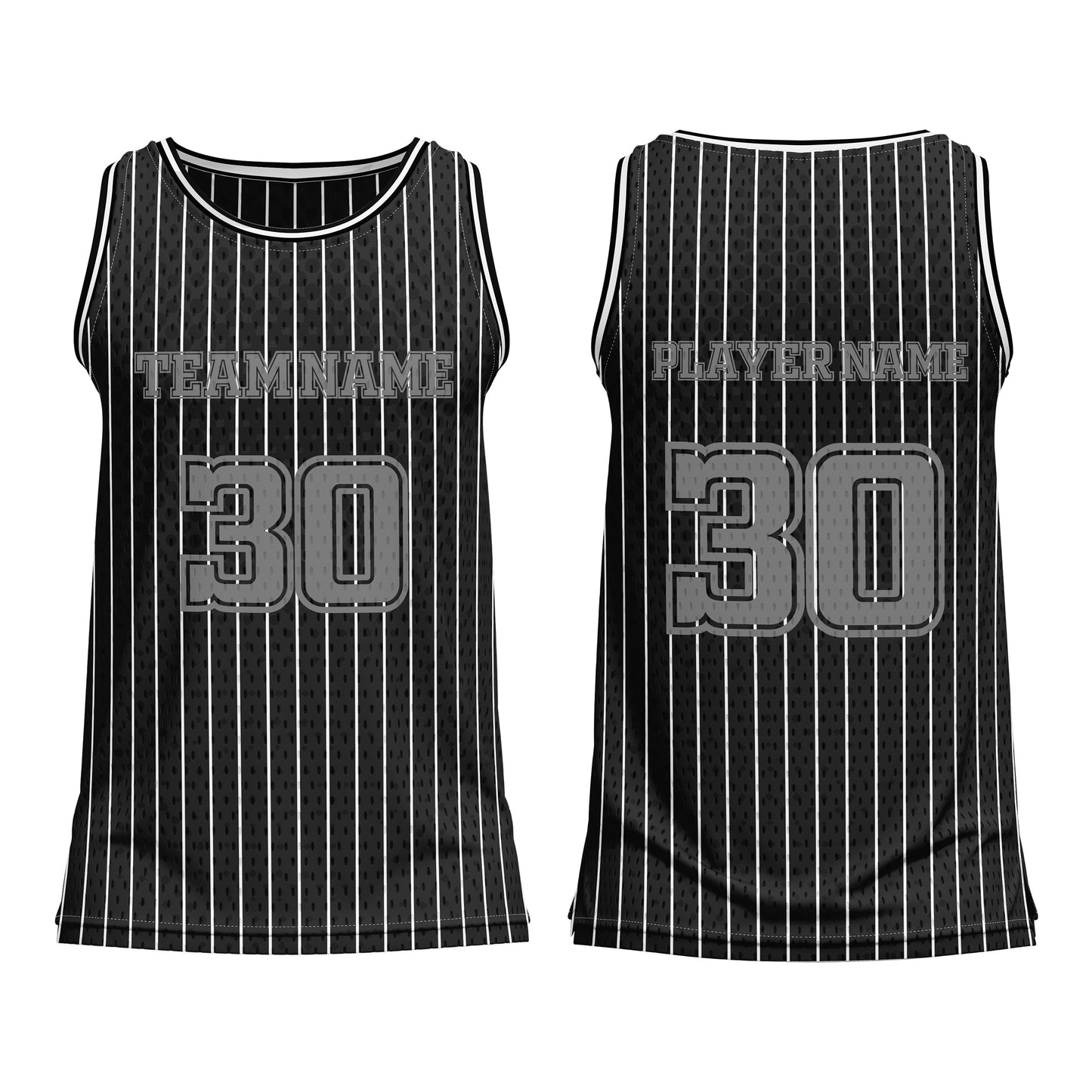 Custom Basketball Tank Top - Pinstripe - Personalized Gear