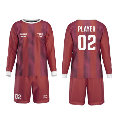 Custom Soccer Goalkeeper Uniform – Two-Tone Stripe – Personalized