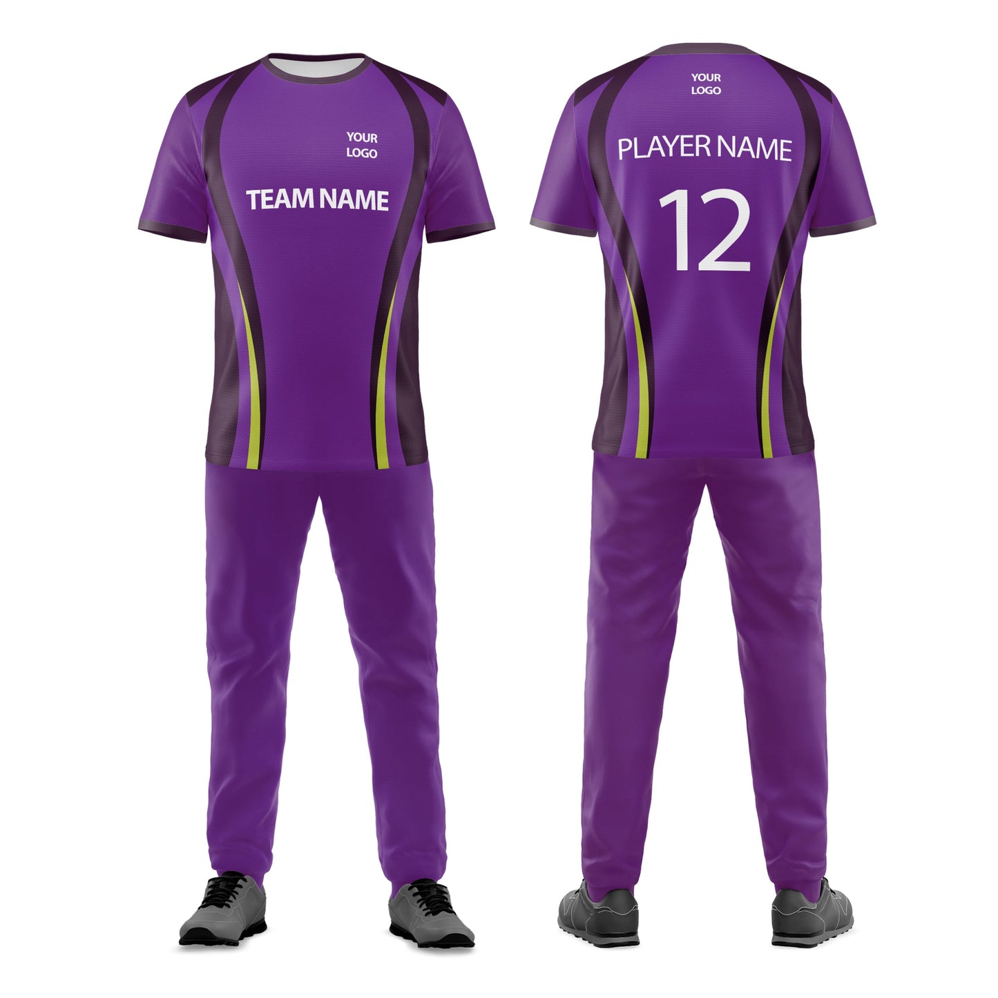 Custom Cricket Uniform - Abstract Accent - Personalized Cricket Kit