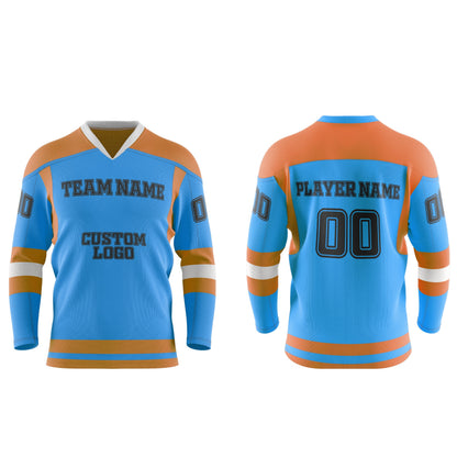 Custom Ice Hockey Jersey - Contrast Trim - Personalized Kit