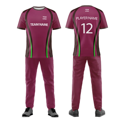 Custom Cricket Uniform - Abstract Accent - Personalized Cricket Kit