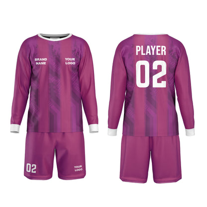 Custom Soccer Goalkeeper Uniform – Two-Tone Stripe – Personalized