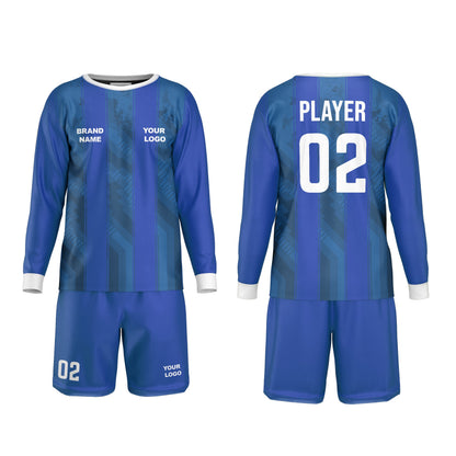 Custom Soccer Goalkeeper Uniform – Two-Tone Stripe – Personalized