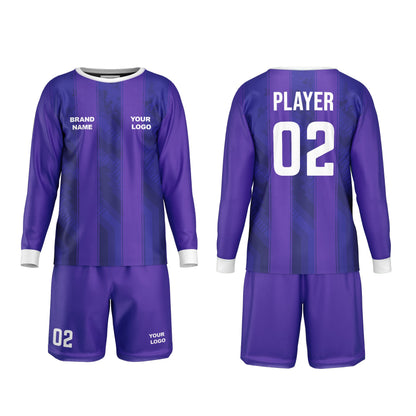 Custom Soccer Goalkeeper Uniform – Two-Tone Stripe – Personalized