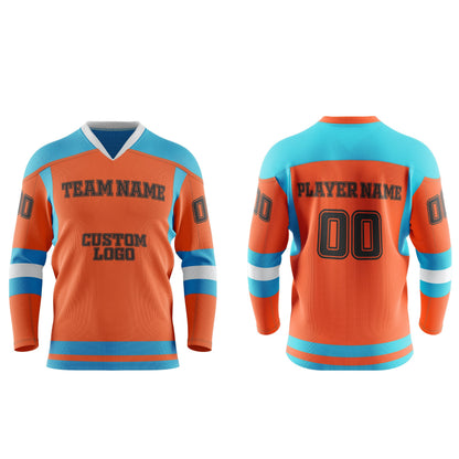 Custom Ice Hockey Jersey - Contrast Trim - Personalized Kit