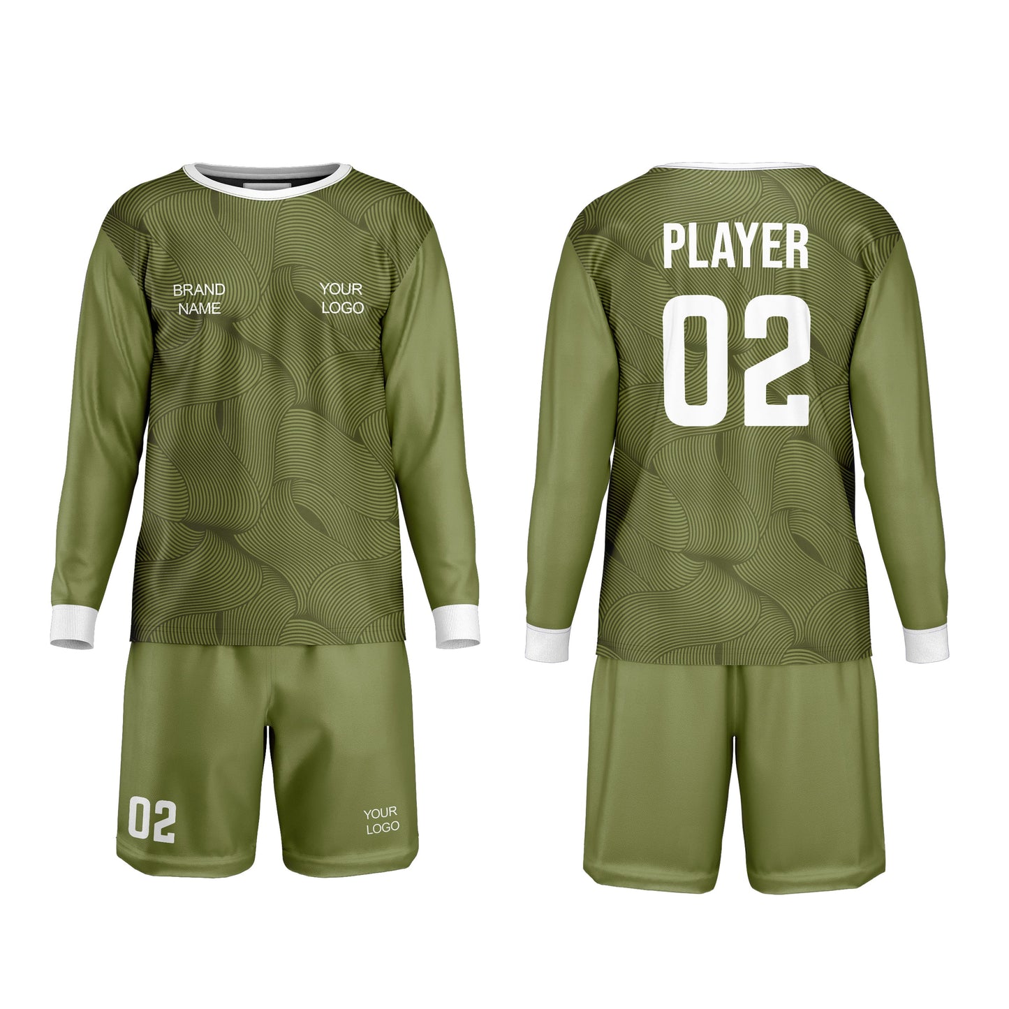 Custom Soccer Goalkeeper Uniform - Wavy - Personalized