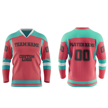 Custom Ice Hockey Jersey - Contrast Trim - Personalized Kit