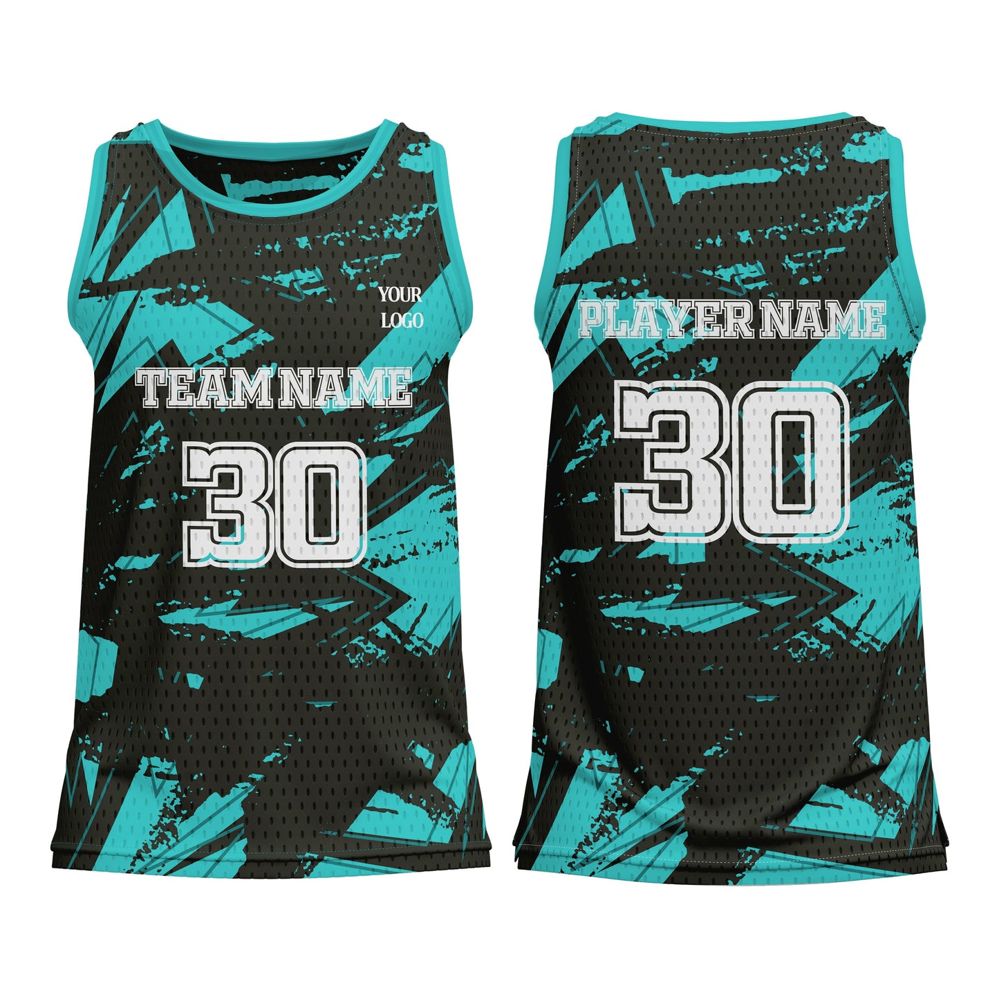 Custom Basketball Tank Top – Abstract Design – Personalized Tank-Top