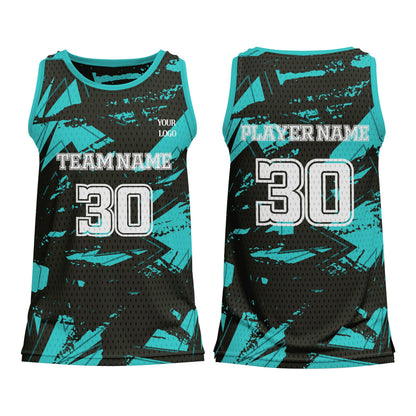 Custom Basketball Tank Top – Abstract Design – Personalized Tank-Top