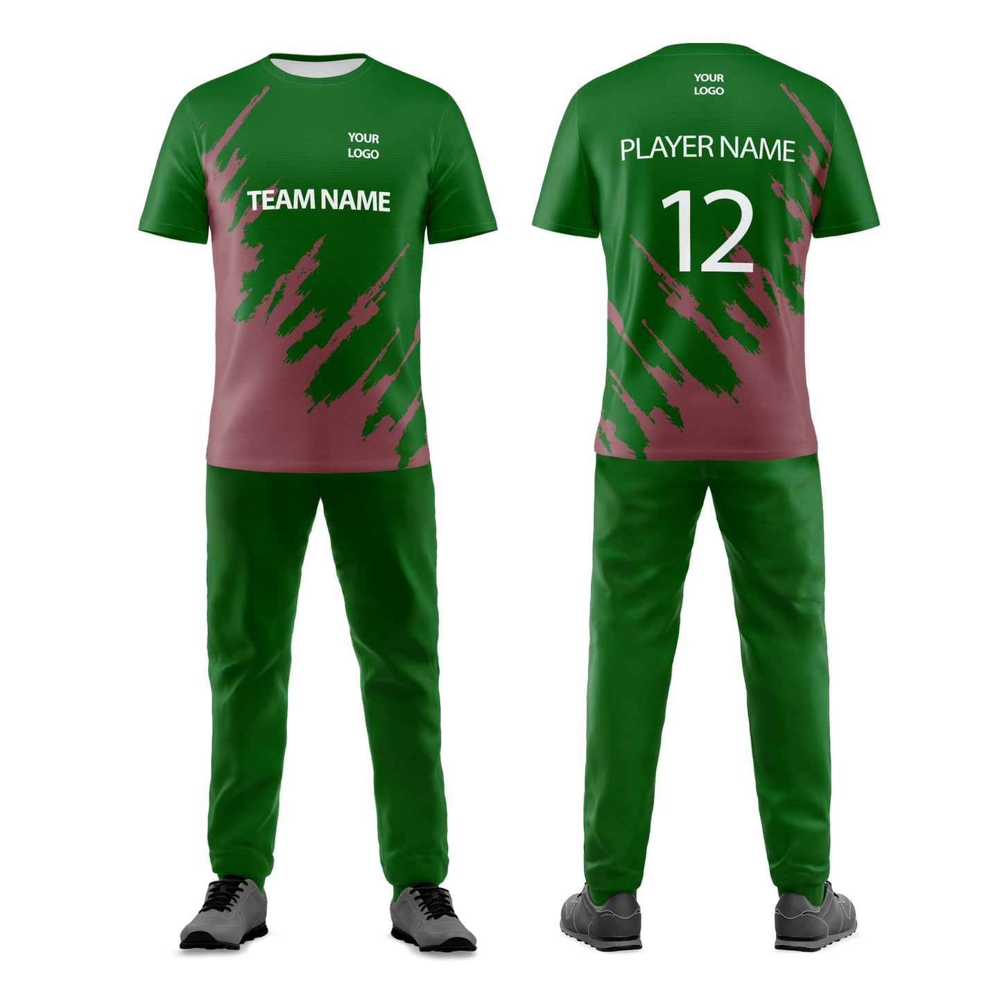Custom Cricket Uniform - Abstract Splatter Design - Personalized Cricket Kit