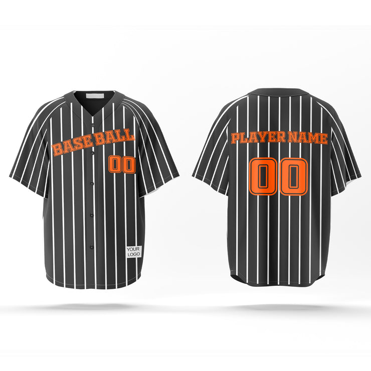 Baseball Jerseys – Pinstriped Custom Colors, Logos & Printing