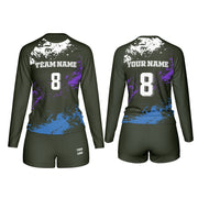 Volleyball Uniforms – Splatter Custom Logos, Colors & Patterns