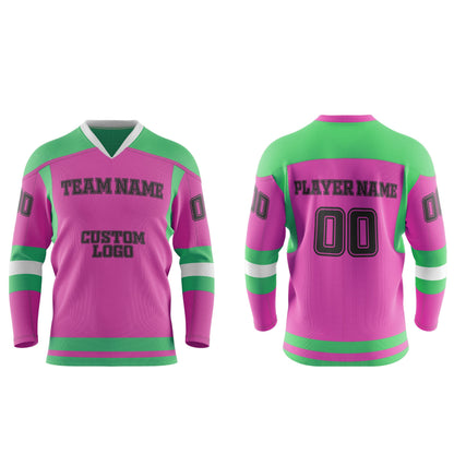 Custom Ice Hockey Jersey - Contrast Trim - Personalized Kit