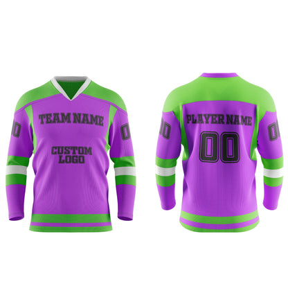 Custom Ice Hockey Jersey - Contrast Trim - Personalized Kit