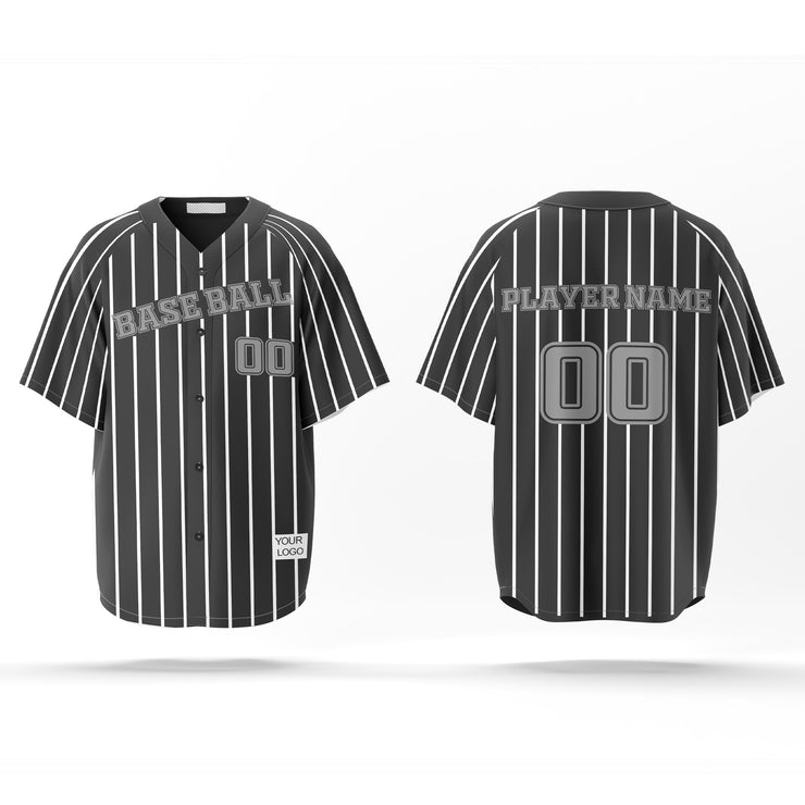 Baseball Jerseys – Pinstriped Custom Colors, Logos & Printing
