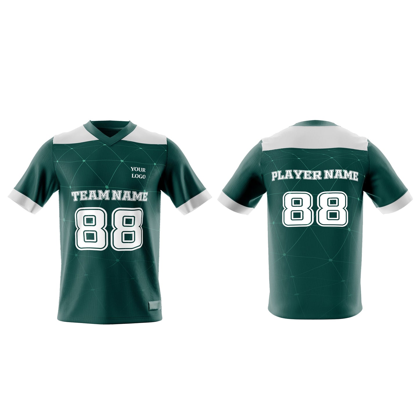 Custom American Football Jersey - Geo Design - Personalized Jersey