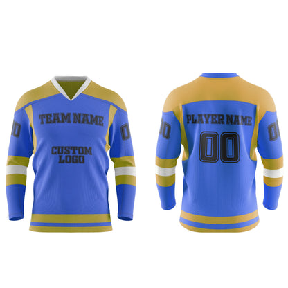 Custom Ice Hockey Jersey - Contrast Trim - Personalized Kit