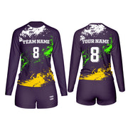 Volleyball Uniforms – Splatter Custom Logos, Colors & Patterns