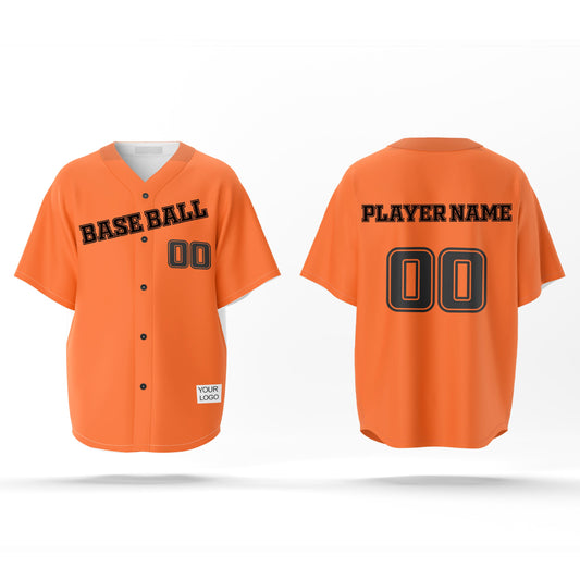 Custom Baseball Jersey – Solid Color Design – Personalized Gear
