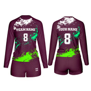 Volleyball Uniforms – Splatter Custom Logos, Colors & Patterns