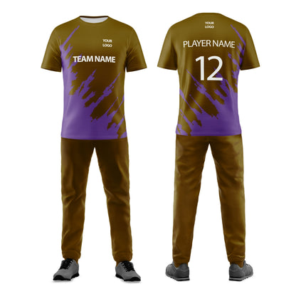 Custom Cricket Uniform - Abstract Splatter Design - Personalized Cricket Kit