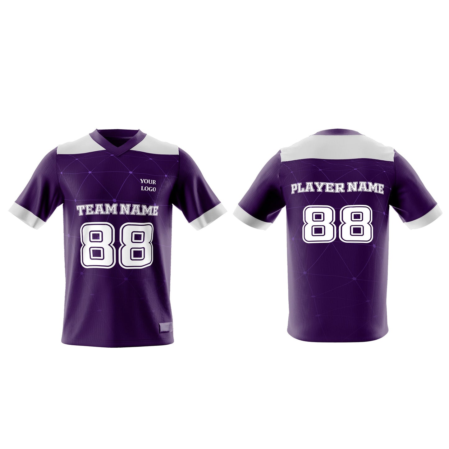 Custom American Football Jersey - Geo Design - Personalized Jersey