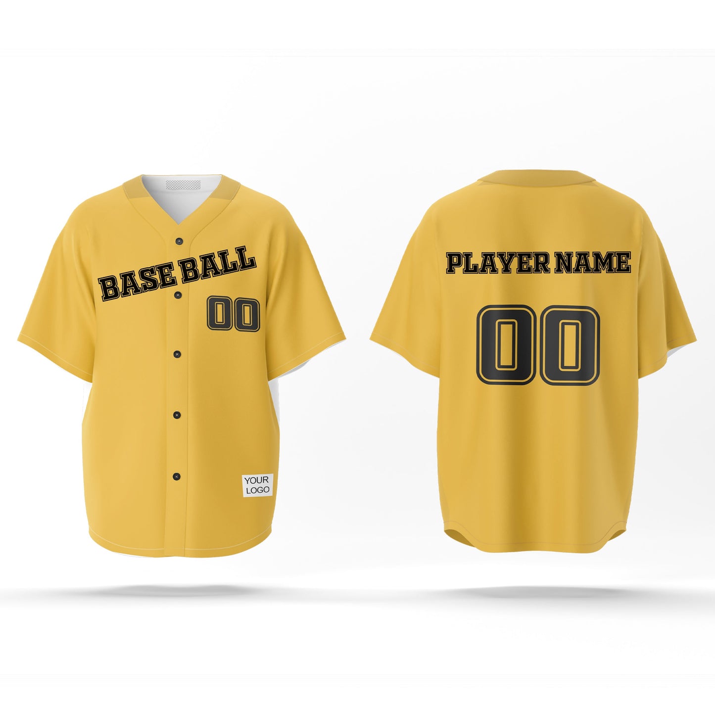 Custom Baseball Jersey - Solid Color Design - Personalized Gear