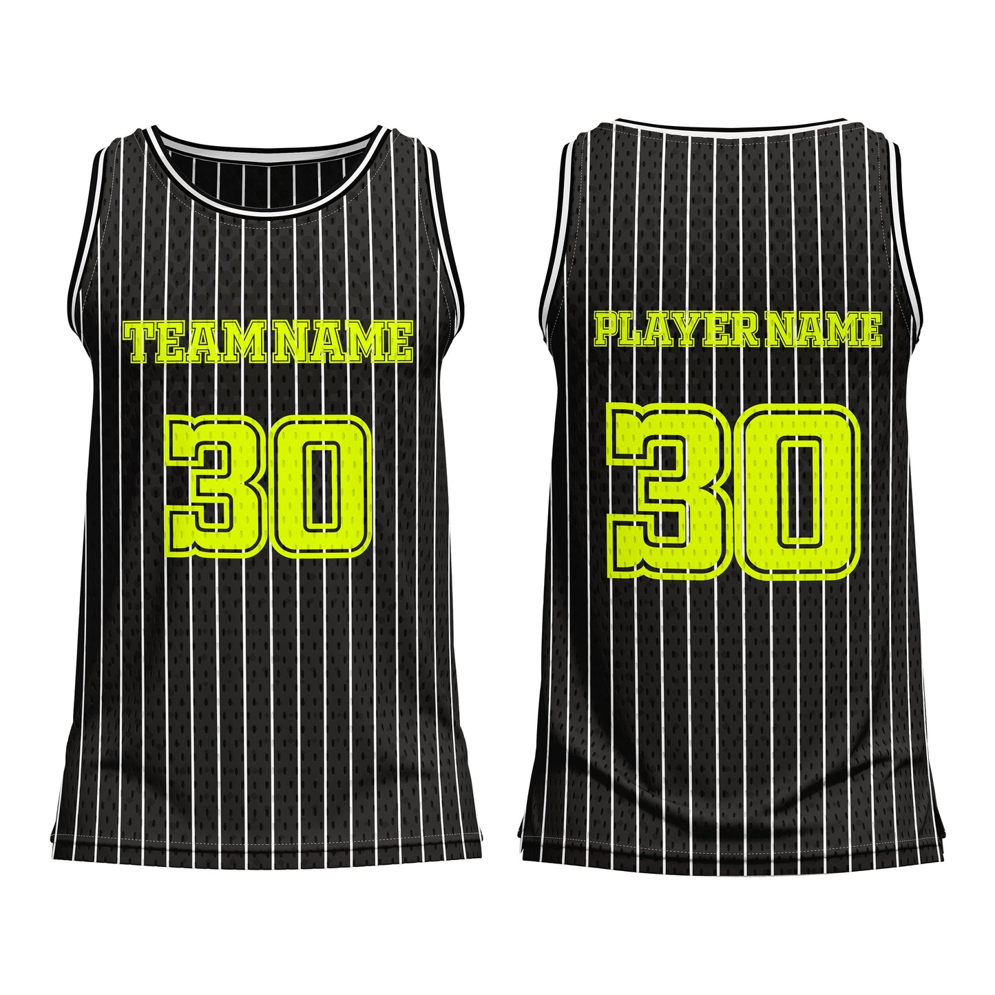 Custom Basketball Tank Top - Pinstripe - Personalized Gear