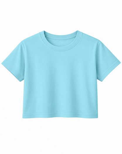 Custom Women Crop-Top - Solid Tone - Personalized Halftee