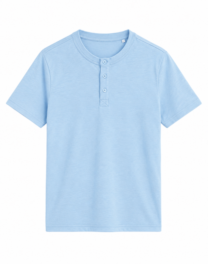 Custom Women Half Sleeves Henley - Solid Color Personalized Tee