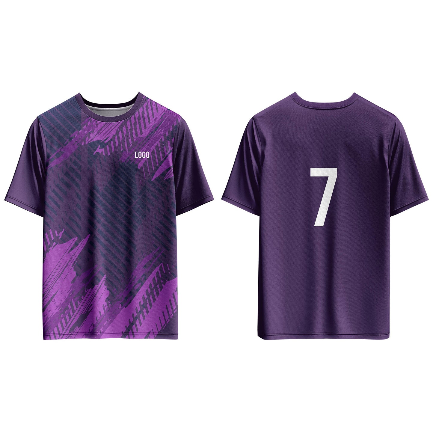 Custom Soccer T-Shirt Gradient Tyre Pattern - Personalized Top