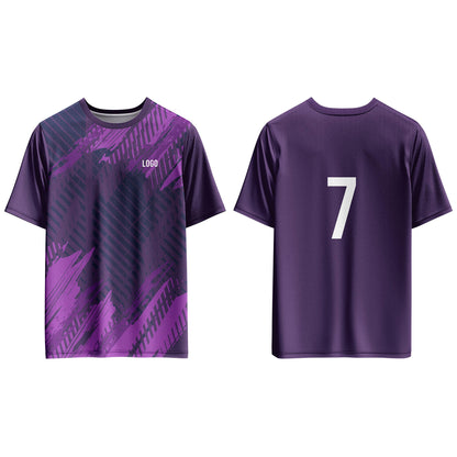 Custom Soccer T-Shirt Gradient Tyre Pattern - Personalized Top