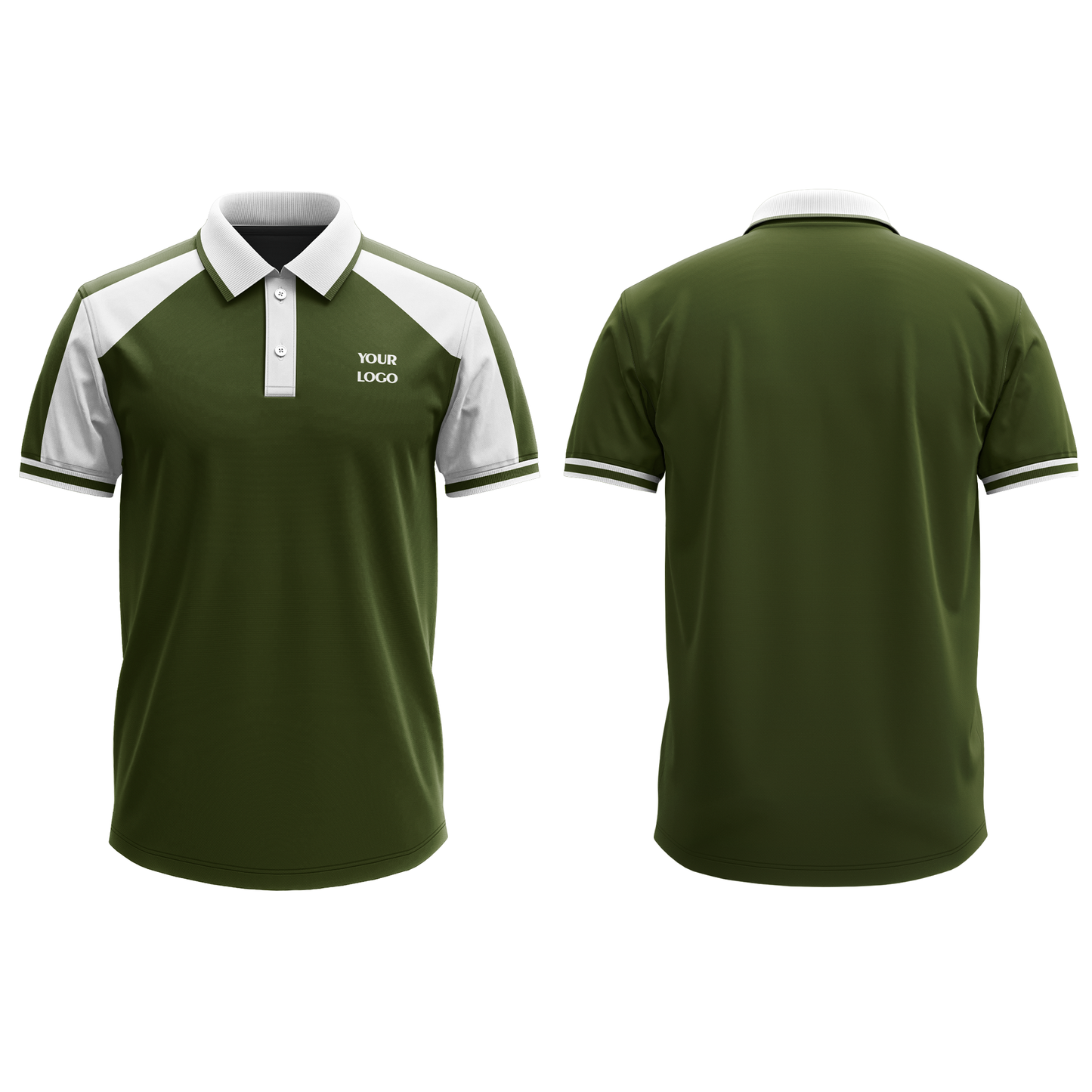 Custom Polo T-Shirt - Raglan White Accent - Personalized T-Shirt