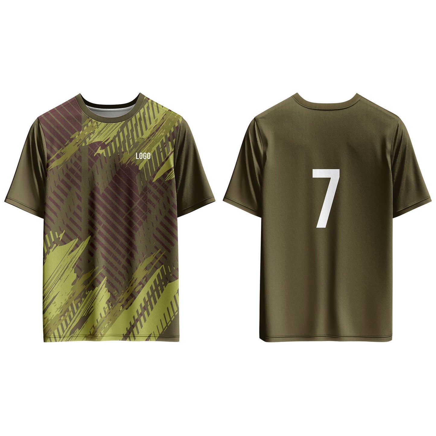 Custom Soccer T-Shirt Gradient Tyre Pattern - Personalized Top