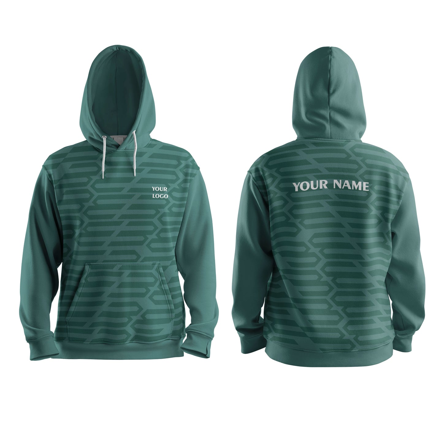 Custom Hoodie – Geometrical Design – Personalized Pullover