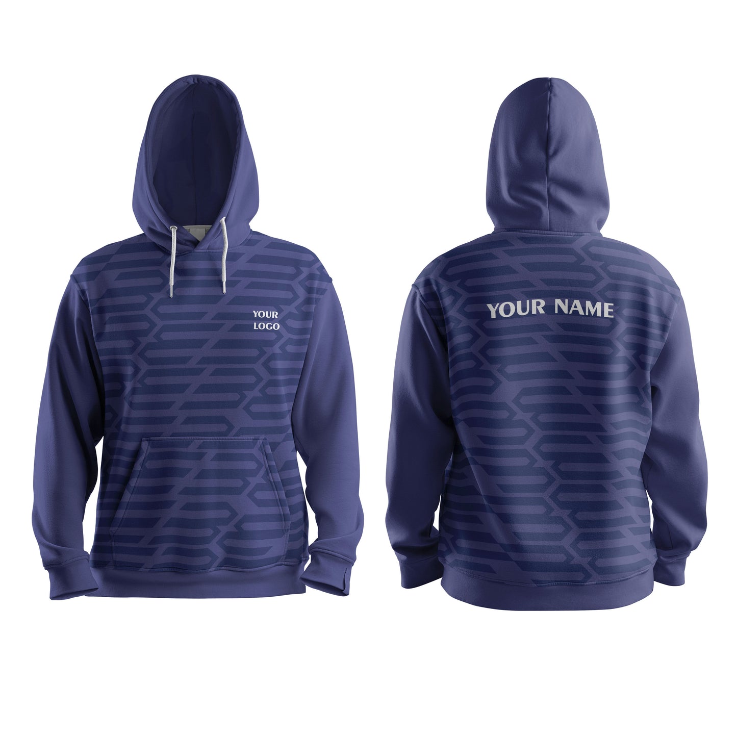 Custom Hoodie – Geometrical Design – Personalized Pullover