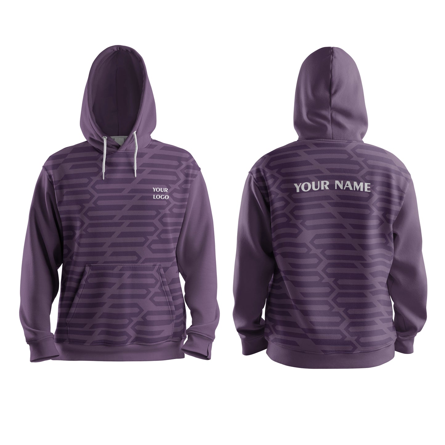 Custom Hoodie – Geometrical Design – Personalized Pullover
