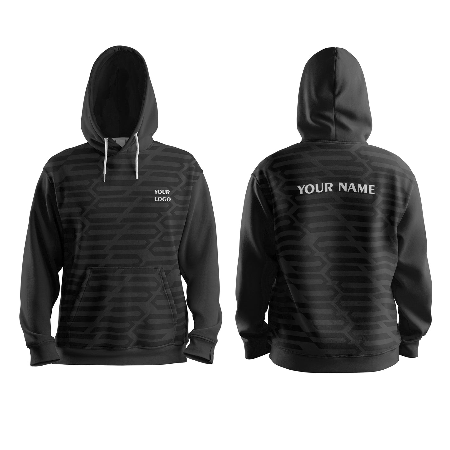 Custom Hoodie – Geometrical Design – Personalized Pullover