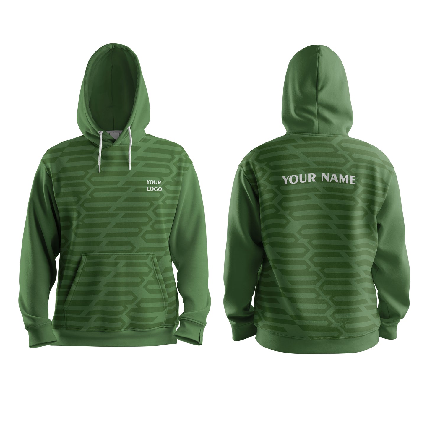 Custom Hoodie – Geometrical Design – Personalized Pullover