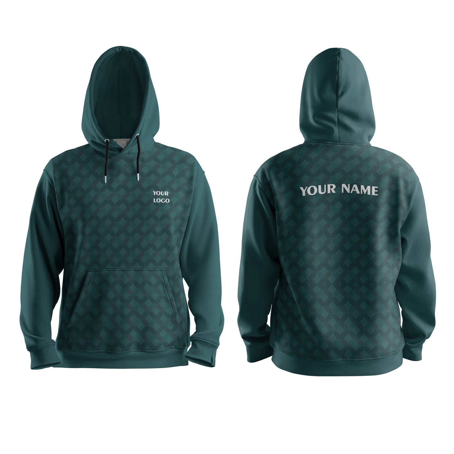Custom Hoodie – Abstract Print Design – Personalized Apparel