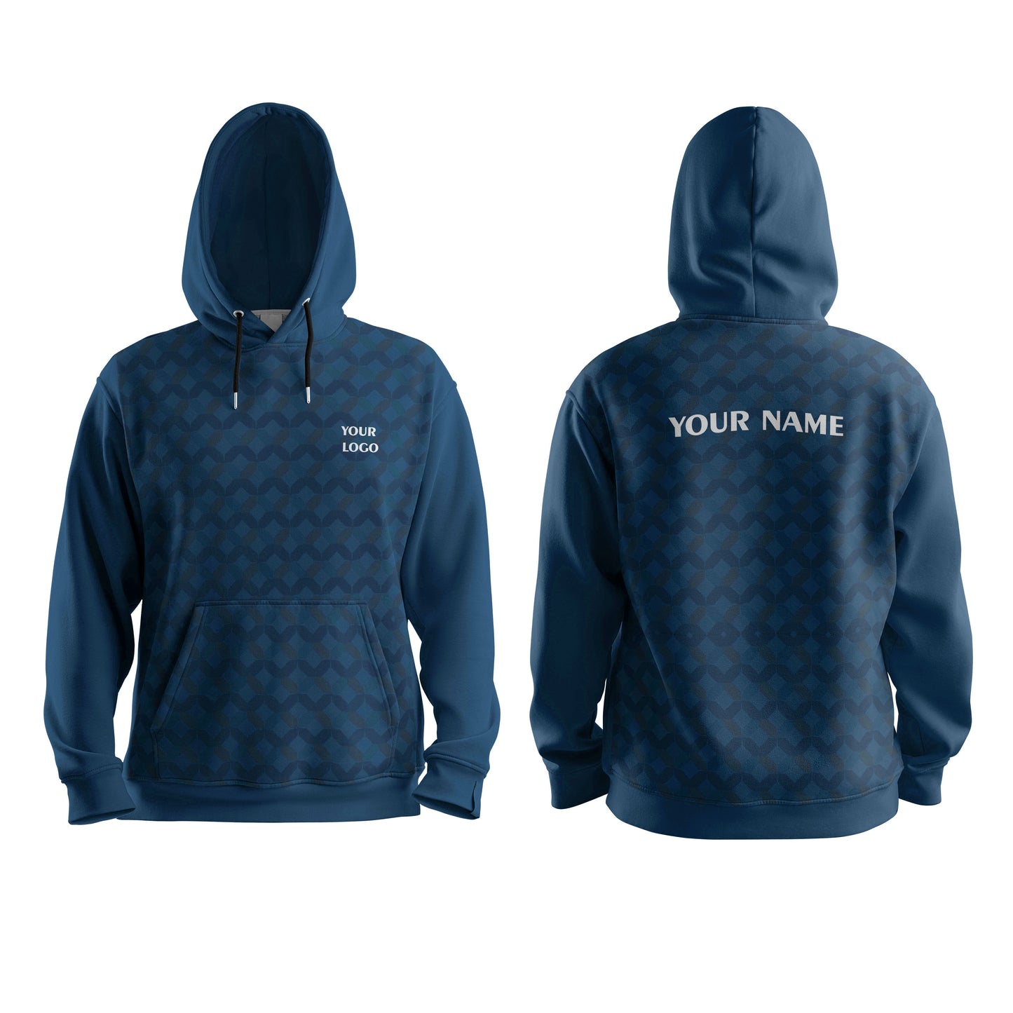 Custom Hoodie – Abstract Print Design – Personalized Apparel