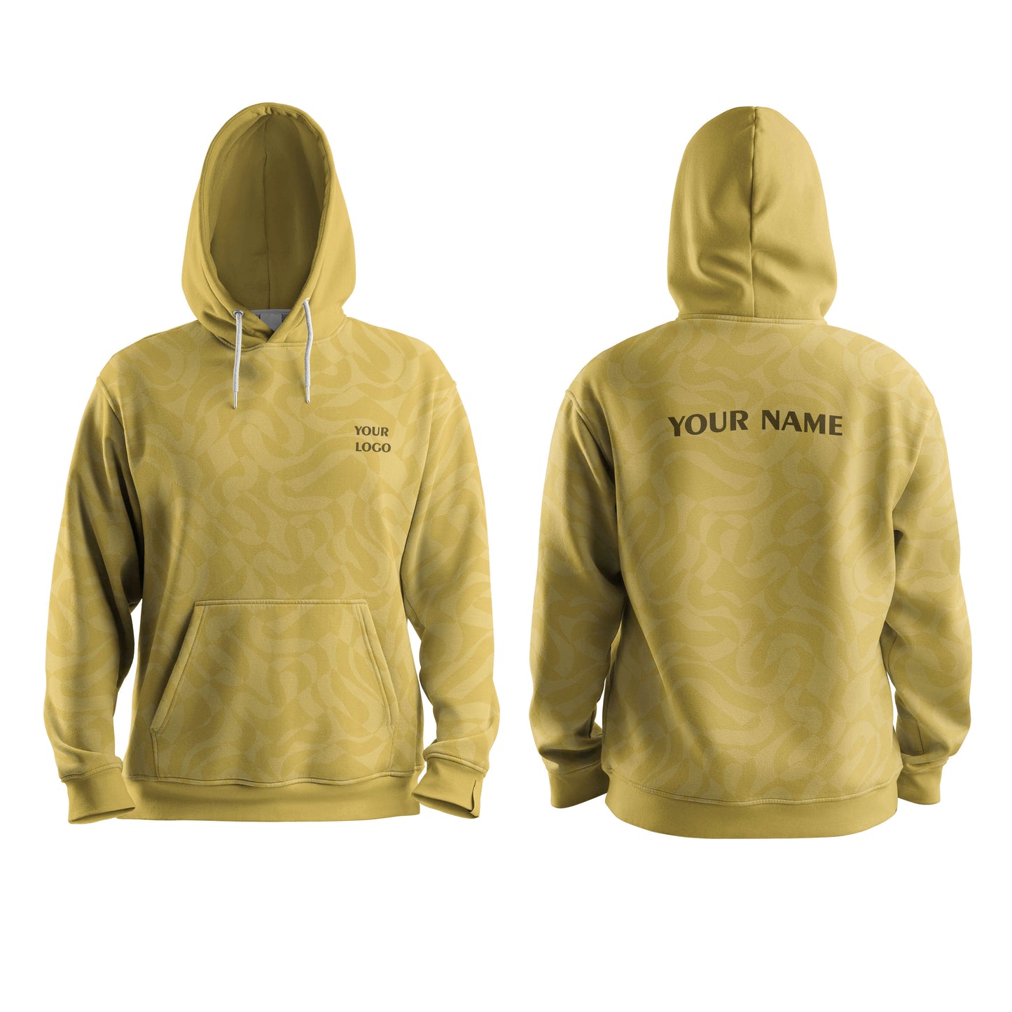 Custom Hoodie – Wave Pattern Design – Personalized Gear