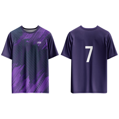 Custom Soccer T-Shirt Gradient Tyre Pattern - Personalized Top