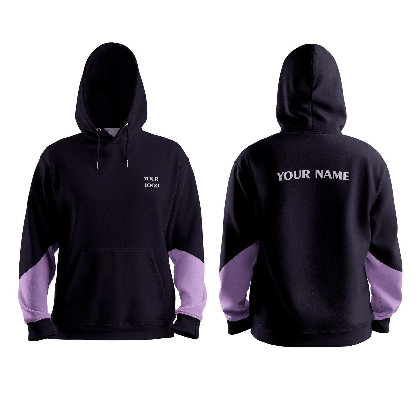 Custom Hoodie - Sleeve Patch Design - Personalized Sweatshirt