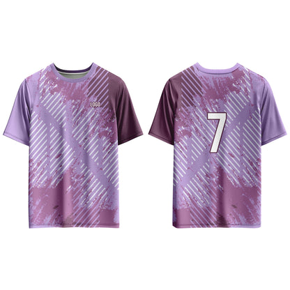 Custom Soccer T-Shirt - Gradient Stripe - Personalized Top