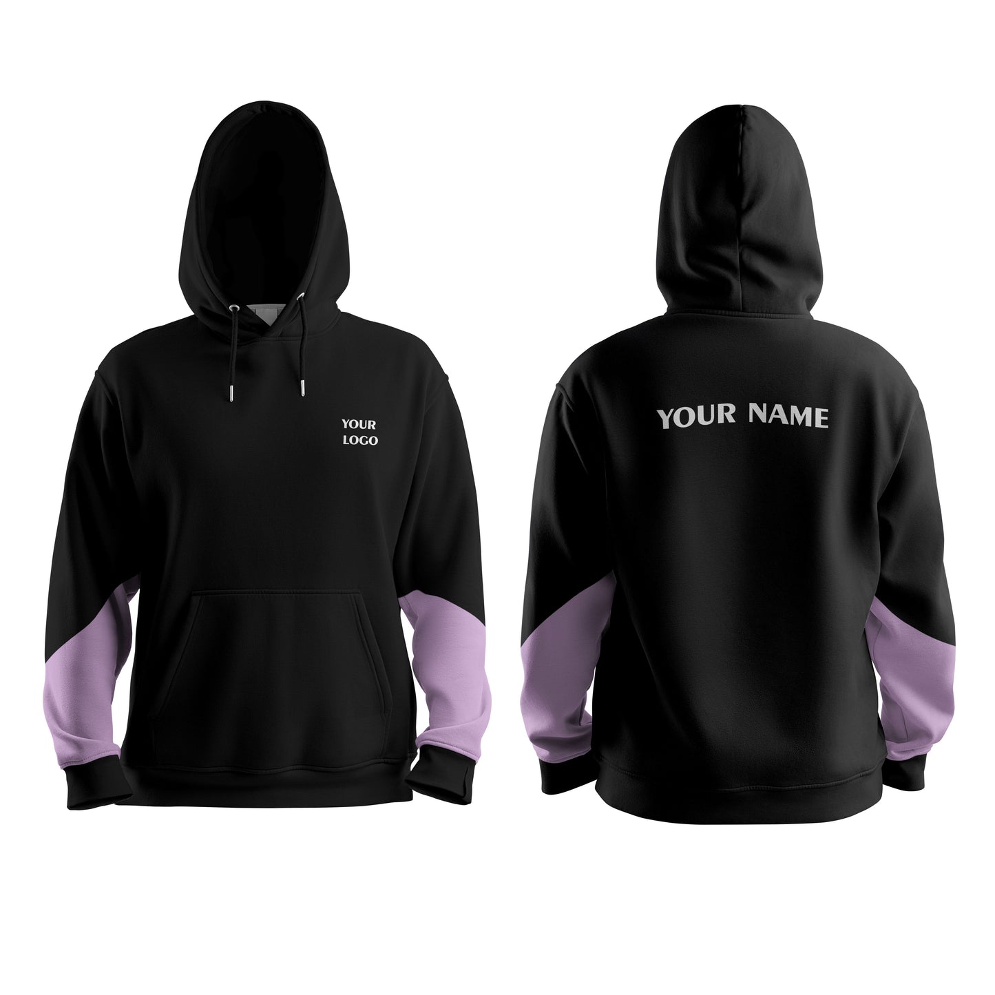 Custom Hoodie - Sleeve Patch Design - Personalized Sweatshirt