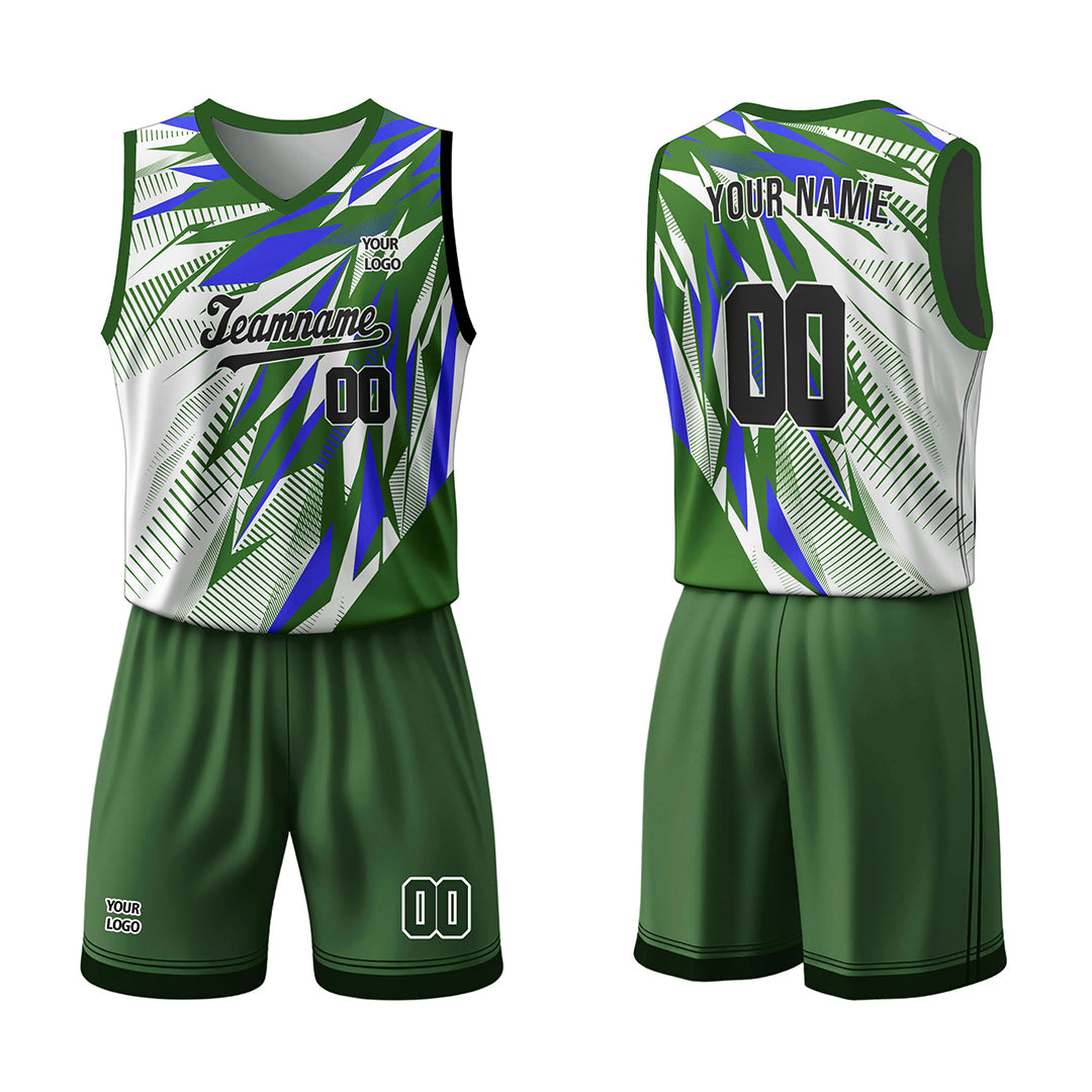 Custom Basketball Uniform -  Shards Pattern - Personalized Teamwear